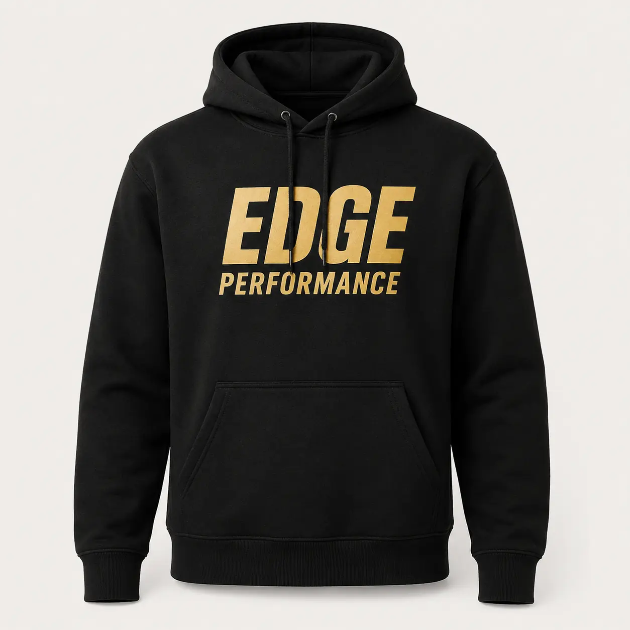 Black EDGE Performance heavyweight hoodie